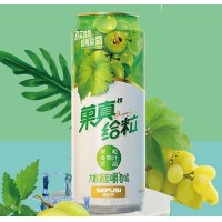 菓真給粒果粒葡萄汁（罐）