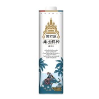 1L直瓶方盒盒裝蘇打說生榨