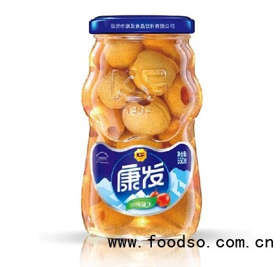 KF瓶550克山楂罐頭