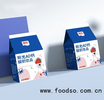 陽(yáng)光AD鈣乳酸菌飲品草莓味（盒子）