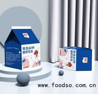 陽(yáng)光AD鈣乳酸菌飲品草莓味（盒裝）