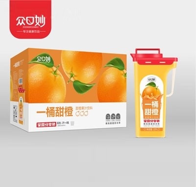 眾口妙一桶甜橙果汁飲料2L