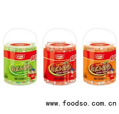 力誠小臺式香腸24克桶裝