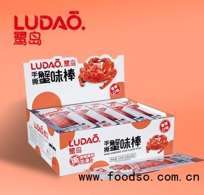 鷺島2元手撕蟹味棒香辣味5