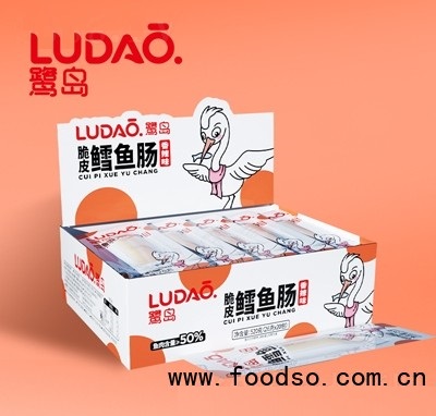 鷺島2元脆皮鱈魚腸香辣味520克（26克X20包）