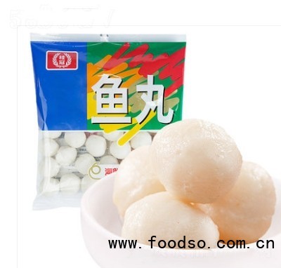 桂冠魚(yú)丸340g海鮮丸子火鍋食材豆撈燙撈干鍋熱炒香鍋燒烤關(guān)東煮
