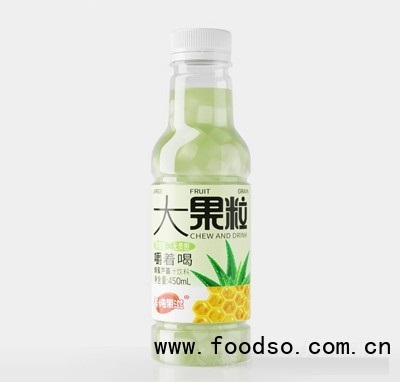 美純果滋蜂蜜蘆薈汁大果粒果汁飲料450ml