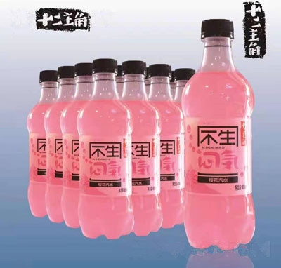 十二主角櫻花汽水碳酸飲料480ml