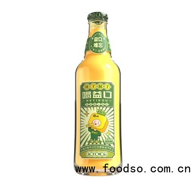 喝益口老汽水碳酸飲料鳳梨味358ml