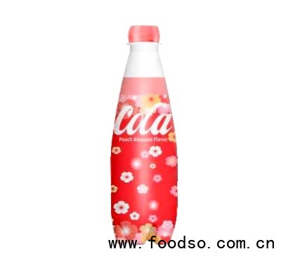 晃動飲料可樂碳酸飲料桃花味400ml