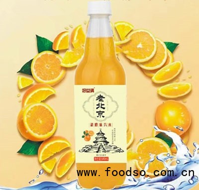 好益滿老北京甜橙味汽水500ml