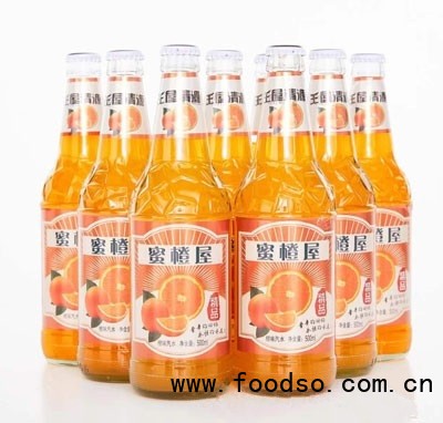 王屋清源蜜橙屋橙味汽水碳酸飲料500ml