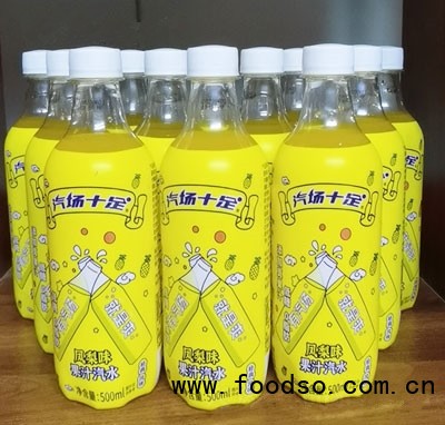 汽場十足鳳梨味果汁汽水500ml