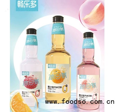 暢樂多冰氣果汁型汽水飲料330ml