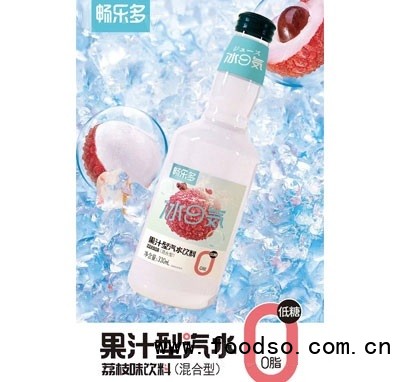暢樂多冰氣果汁型汽水飲料330ml荔枝味
